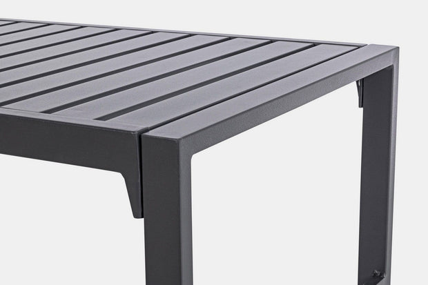 Set da giardino 4 posti con tavolino Lorillard Grigio (7)