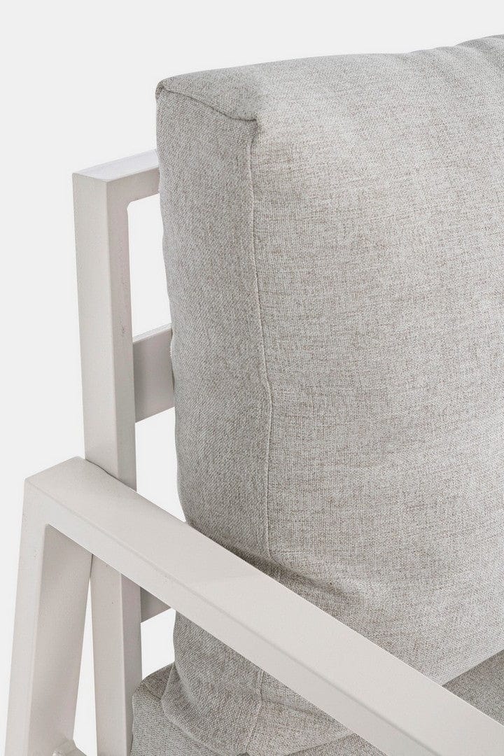 Set da giardino 4 posti con tavolino Lorillard Grigio (6)