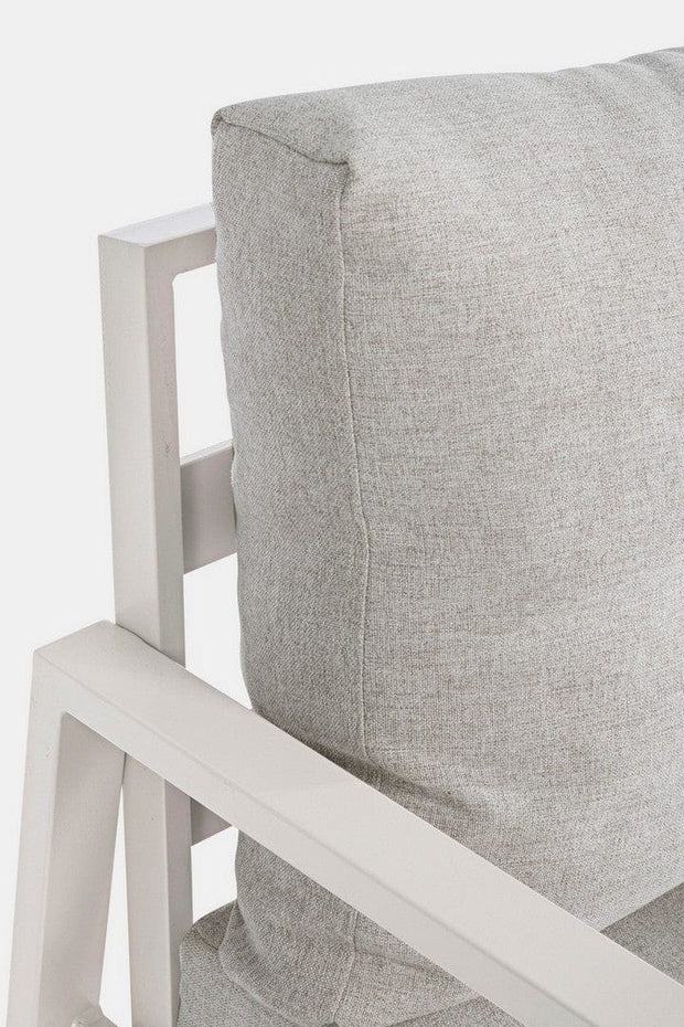 Set da giardino 4 posti con tavolino Lorillard Grigio (6)