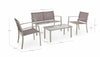 Set da giardino 4 posti con tavolino Peder Cappuccino (1)