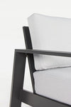 Set da giardino 5 posti con tavolino Baltic Grigio (6)