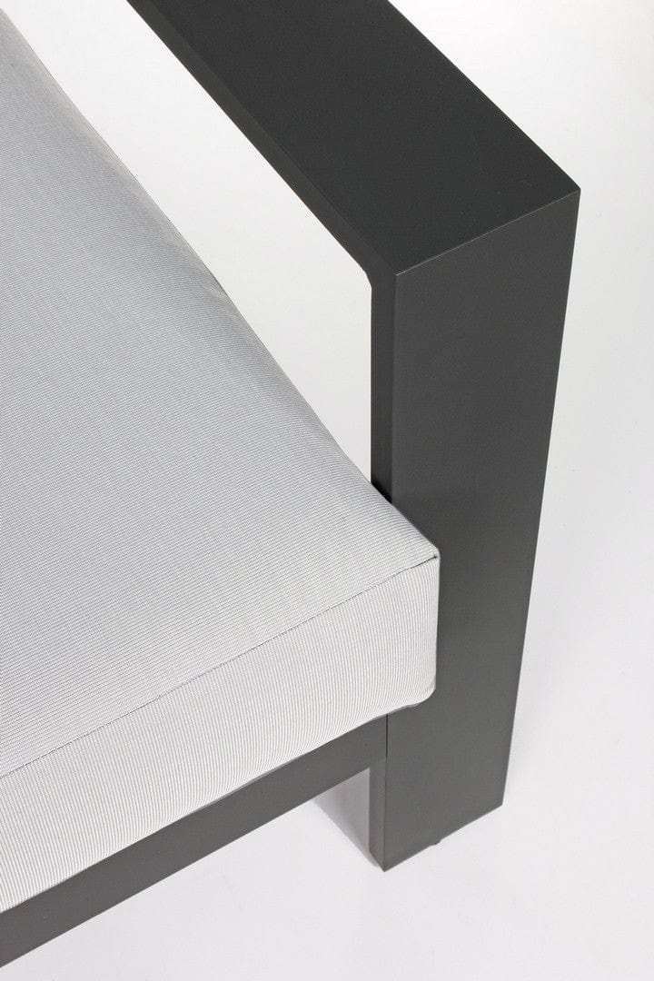 Set da giardino 5 posti con tavolino Baltic Grigio (7)
