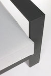 Set da giardino 5 posti con tavolino Baltic Grigio (7)