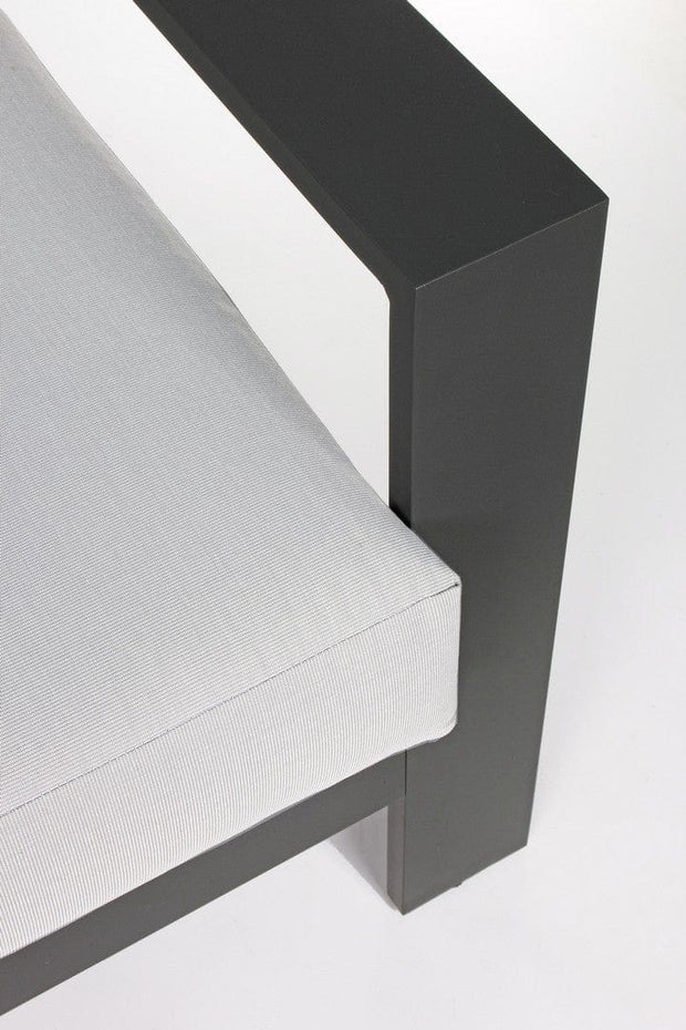 Set da giardino 5 posti con tavolino Baltic Grigio (7)