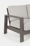 Set da giardino 5 posti con tavolino Baltic Grigio (7)