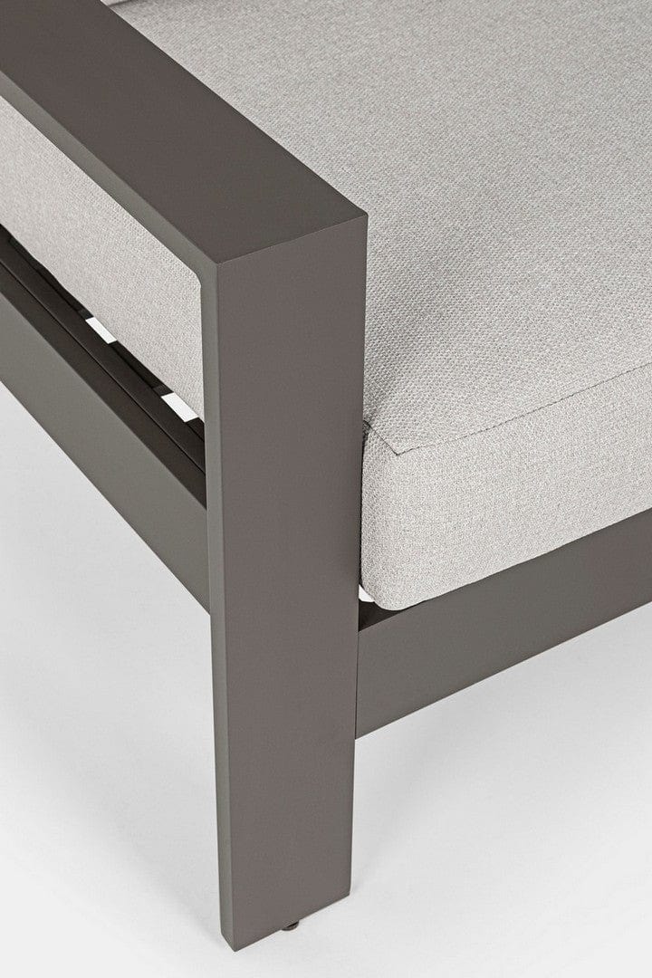 Set da giardino 5 posti con tavolino Baltic Grigio (8)