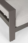 Set da giardino 5 posti con tavolino Baltic Grigio (8)