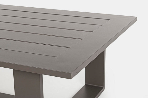 Set da giardino 5 posti con tavolino Baltic Grigio (10)