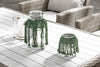 Set da giardino 5 posti con tavolino e pouf Ariel Cappuccino (2)