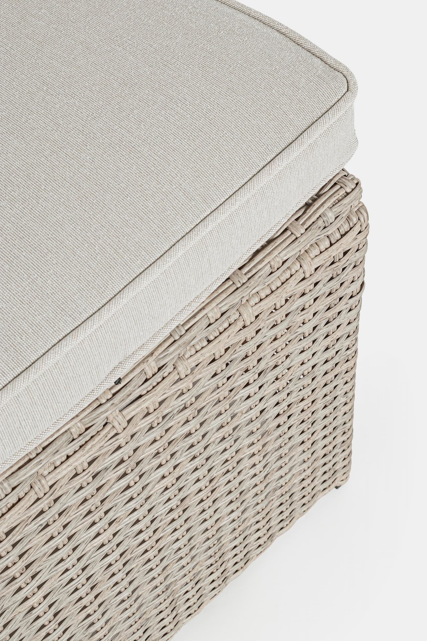 Bizzotto Set da giardino 5 posti con tavolino e pouf Ariel Cappuccino