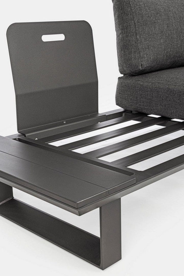 Set da giardino 5 posti con tavolino Konnor Antracite (11)
