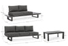 Set da giardino 5 posti con tavolino Konnor Antracite (15)