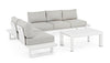 Set da giardino 5 posti con tavolino Konnor Grigio (2)