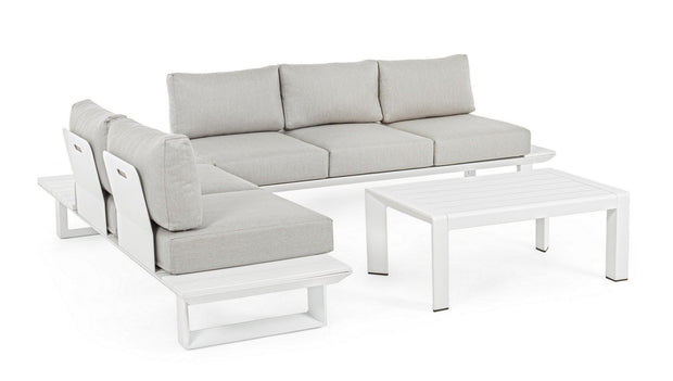Set da giardino 5 posti con tavolino Konnor Grigio (2)