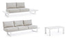 Set da giardino 5 posti con tavolino Konnor Grigio (3)