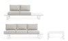 Set da giardino 5 posti con tavolino Konnor Grigio (4)