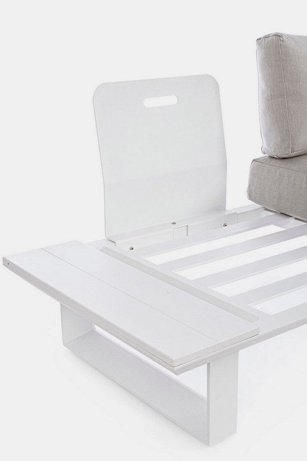 Set da giardino 5 posti con tavolino Konnor Grigio (9)