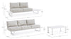Set da giardino 5 posti con tavolino Konnor Grigio (13)