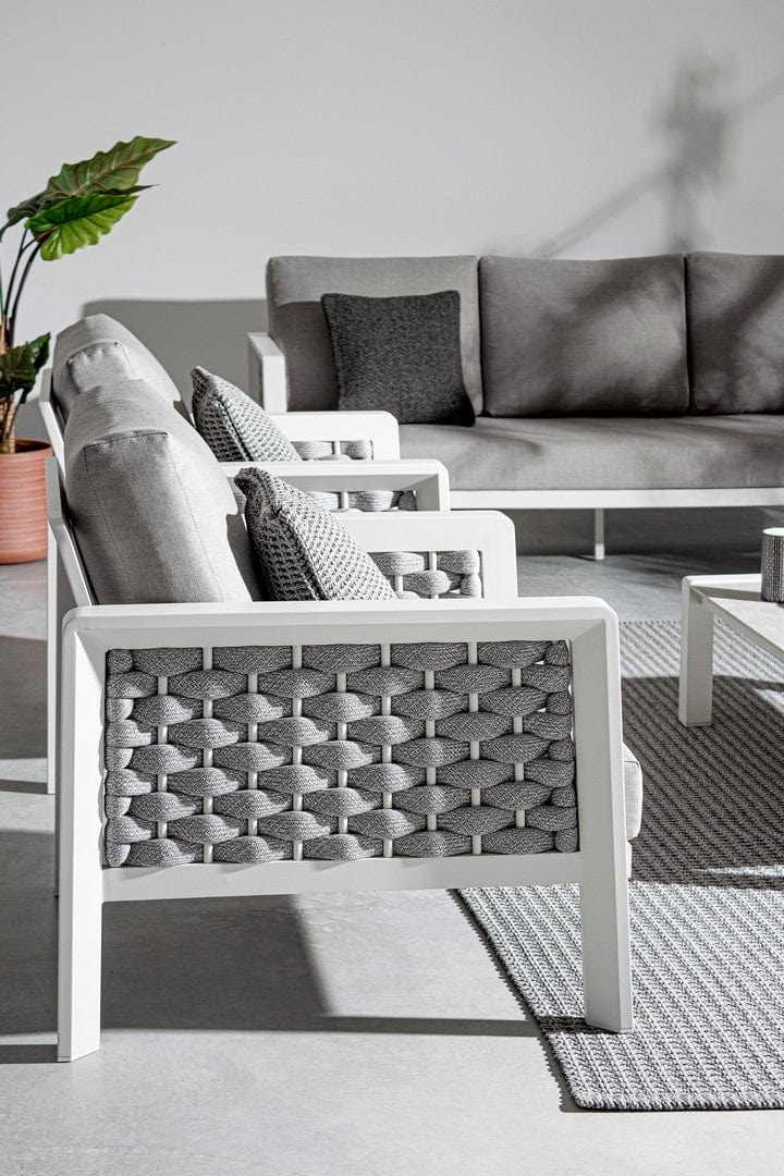 Set da giardino 5 posti con tavolino Otavio Grigio (2)