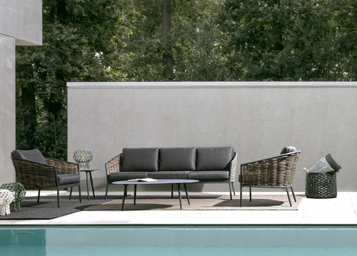 Set da giardino 5 posti Maribela Antracite (1)