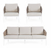 Set da giardino 5 posti Maribela Bianco (5)