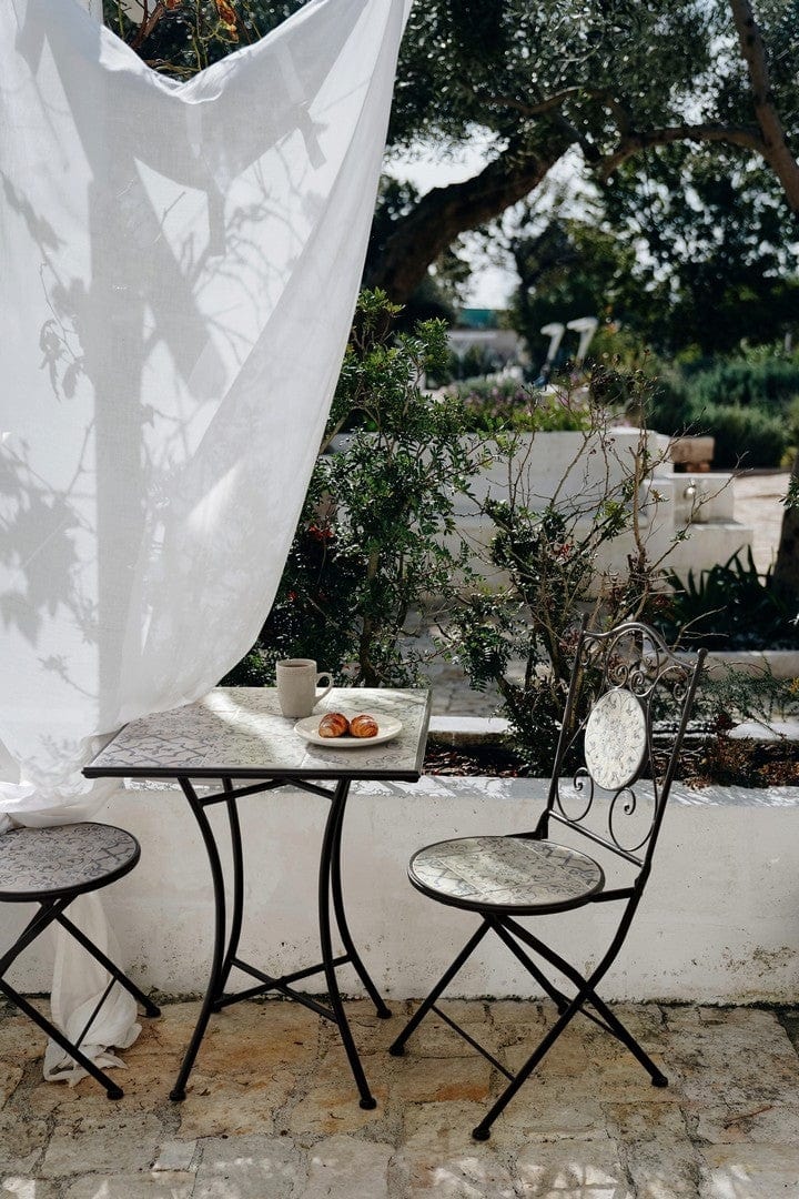 Set da giardino con 2 sedie ed un tavolo pieghevoli Erice Square Multicolore (1)