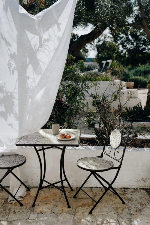 Set da giardino con 2 sedie ed un tavolo pieghevoli Erice Square Multicolore (1)