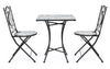 Set da giardino con 2 sedie ed un tavolo pieghevoli Erice Square Multicolore (2)