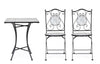 Set da giardino con 2 sedie ed un tavolo pieghevoli Erice Square Multicolore (4)