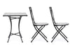 Set da giardino con 2 sedie ed un tavolo pieghevoli Erice Square Multicolore (5)
