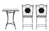 Set da giardino con 2 sedie ed un tavolo pieghevoli Erice Square Multicolore (6)