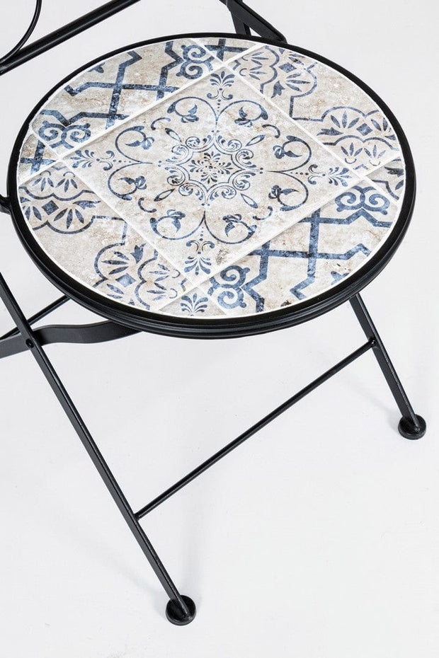 Set da giardino con 2 sedie ed un tavolo pieghevoli Erice Square Multicolore (9)