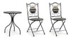 Set da giardino con 2 sedie ed un tavolo pieghevoli Huston Multicolore (2)