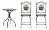 Set da giardino con 2 sedie ed un tavolo pieghevoli Huston Multicolore (3)