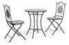 Set da giardino con 2 sedie ed un tavolo pieghevoli Positano Multicolore