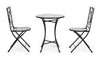 Set da giardino con 2 sedie ed un tavolo pieghevoli Positano Multicolore (1)