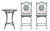 Set da giardino con 2 sedie ed un tavolo pieghevoli Positano Multicolore (3)