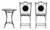 Set da giardino con 2 sedie ed un tavolo pieghevoli Positano Multicolore (5)