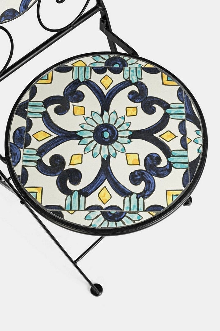 Set da giardino con 2 sedie ed un tavolo pieghevoli Positano Multicolore (8)