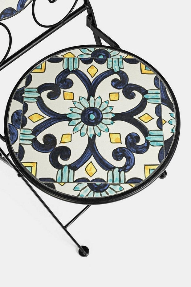 Set da giardino con 2 sedie ed un tavolo pieghevoli Positano Multicolore (8)