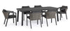 Set da giardino con tavolo e 6 sedie Cordova Antracite