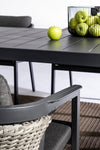Set da giardino con tavolo e 6 sedie Cordova Antracite (2)