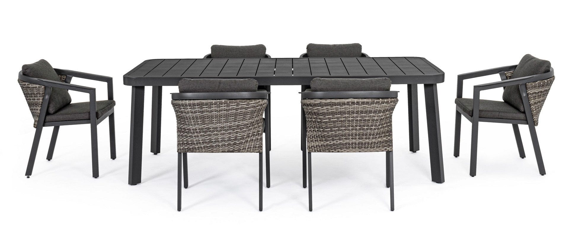 Set da giardino con tavolo e 6 sedie Cordova Antracite (3)