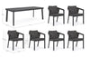 Set da giardino con tavolo e 6 sedie Cordova Antracite (11)