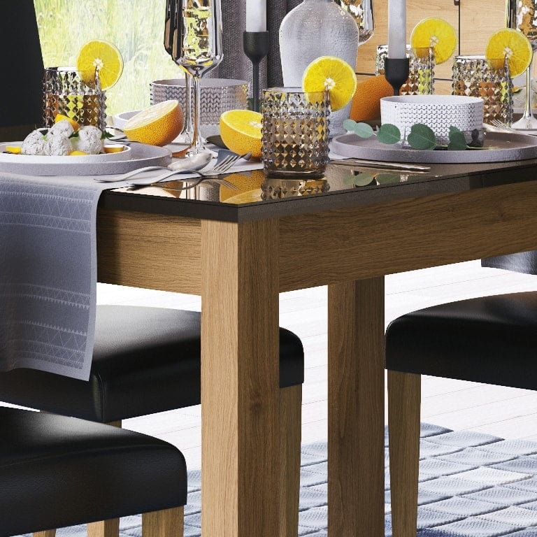 Set da pranzo 4 pezzi Kama Oak / Nero (12)