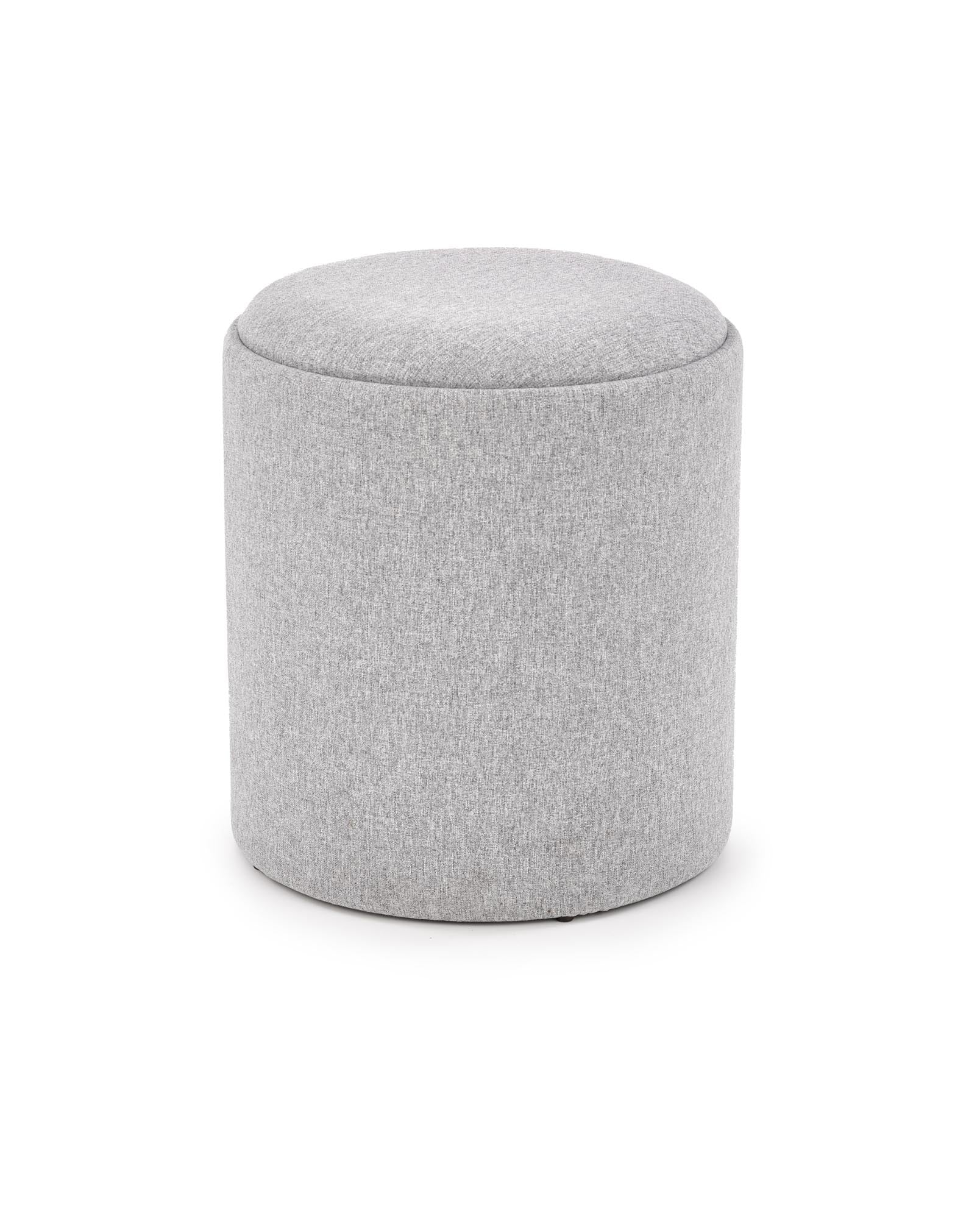 Halmar Set di 2 pouf contenitore in tessuto Avice Grigio