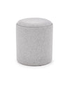 Halmar Set di 2 pouf contenitore in tessuto Avice Grigio