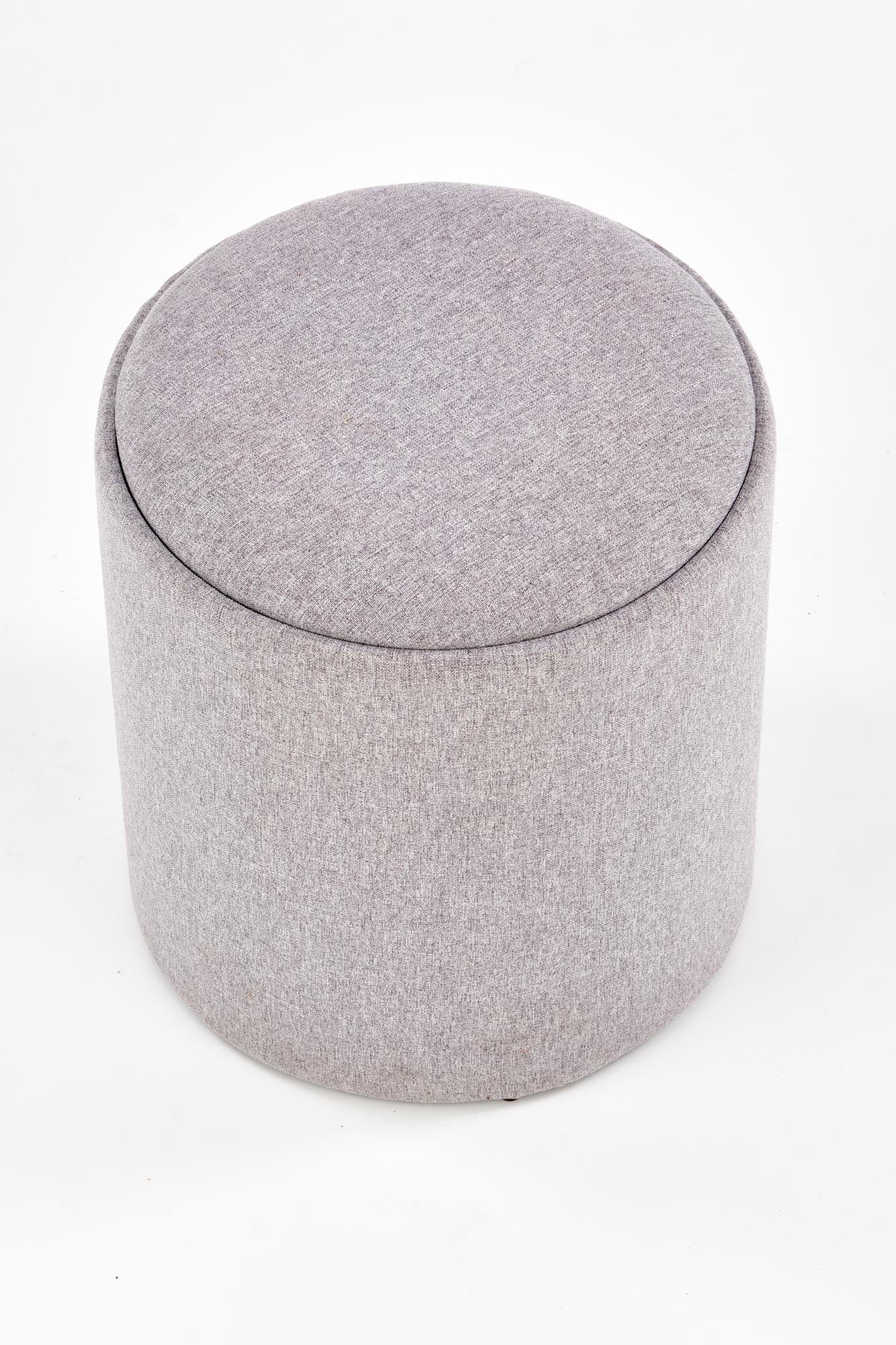 Halmar Set di 2 pouf contenitore in tessuto Avice Grigio