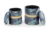 Set di 2 pouf contenitore in tessuto Conwal Multicolore (1)