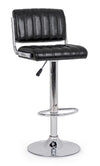 Set di 2 sedie da bar in ecopelle Barclay Nero (1)